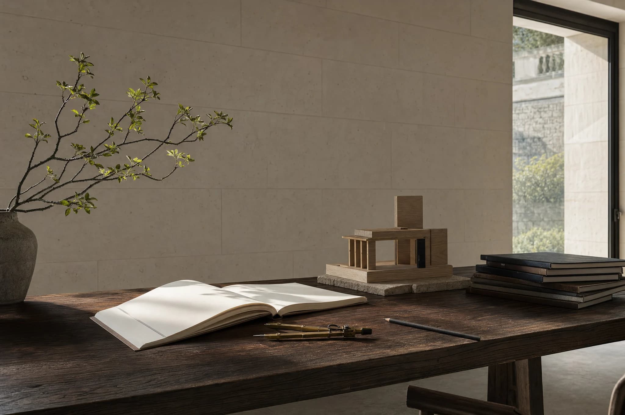 Conceptual study of a writing and drawing table